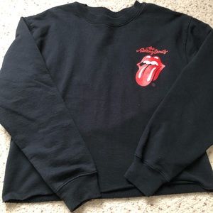 Rolling Stones cropped sweatshirt